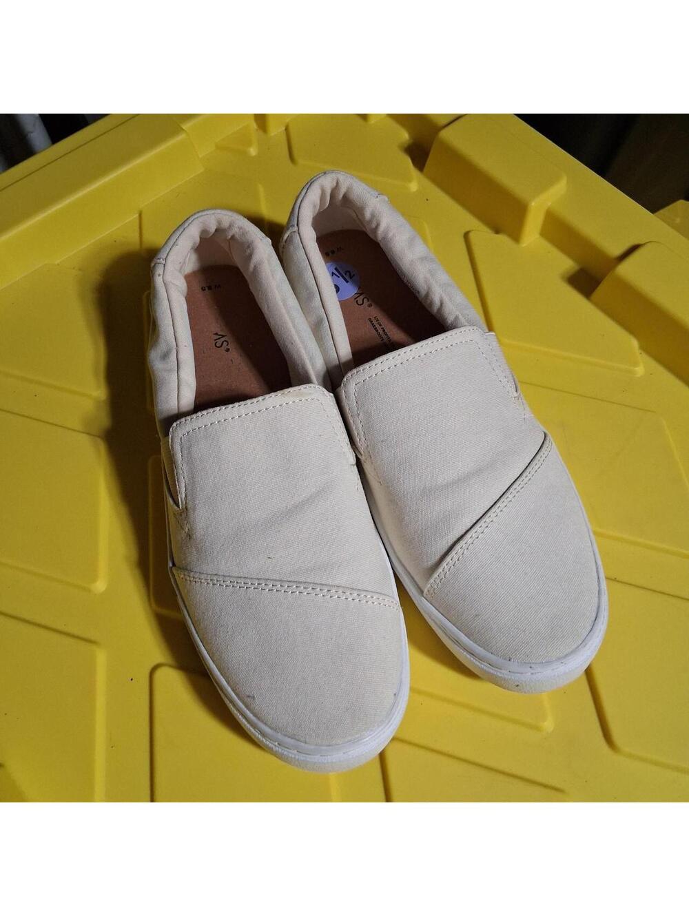 TOMS Women's Cream and Tan Trainer